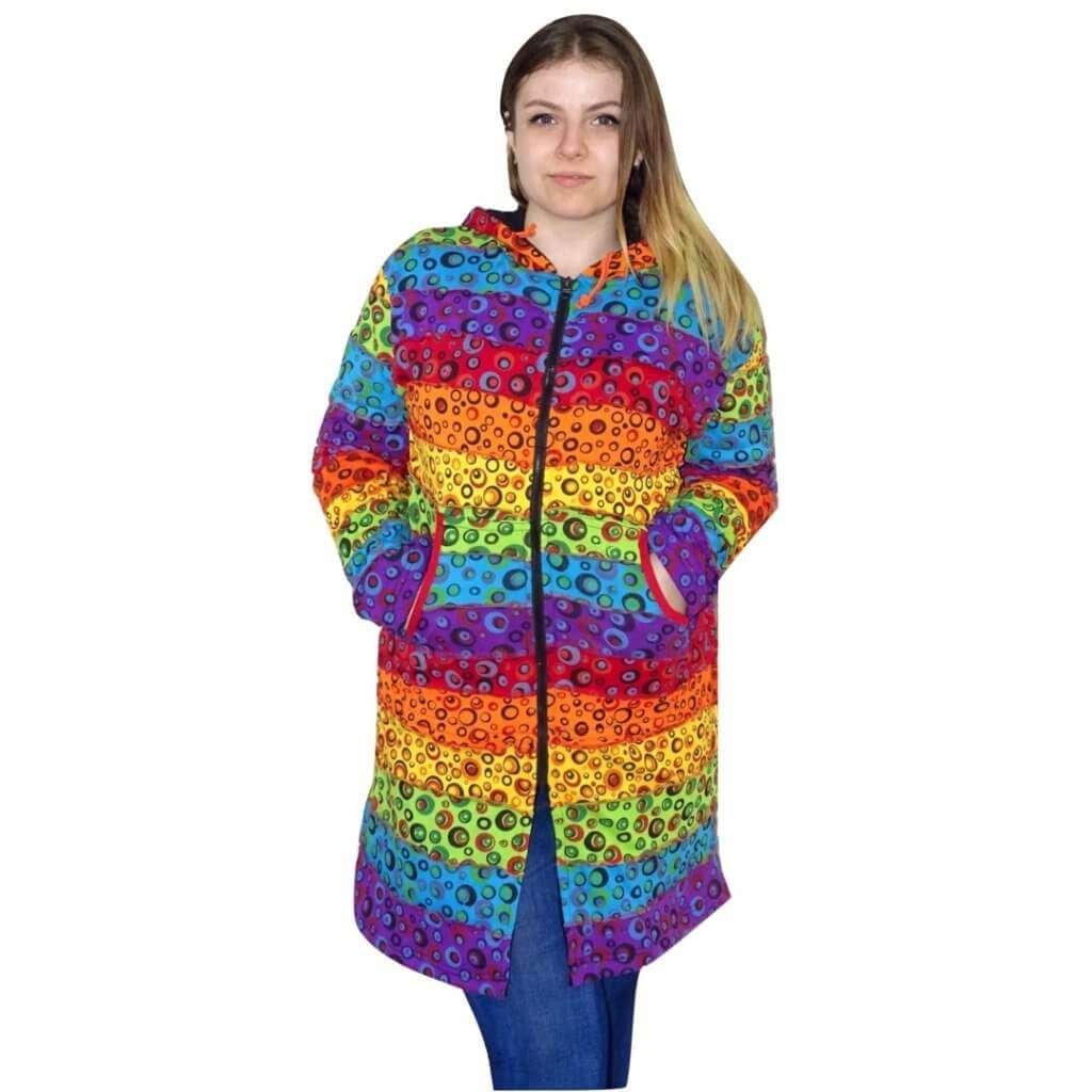 Buborék színes Nepáli hosszú kabát