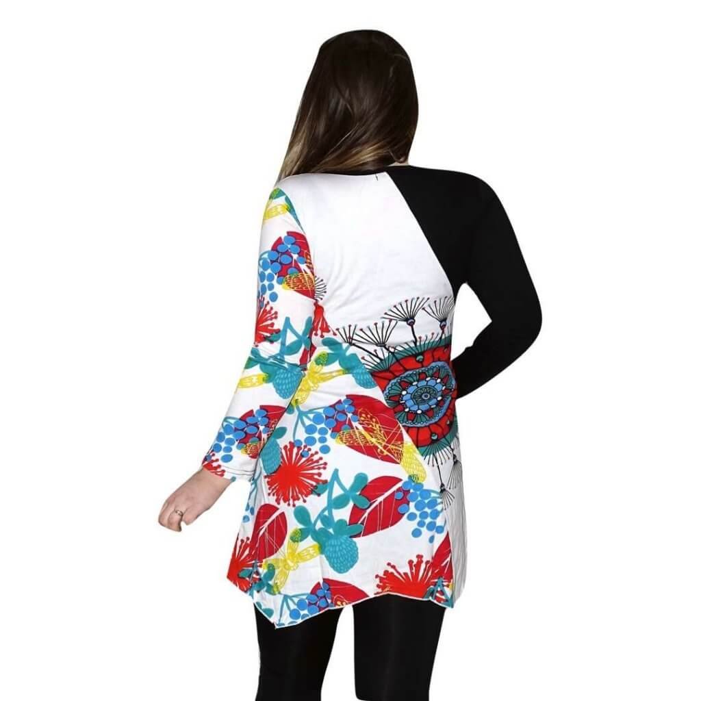 Tunika Fekete Fehér Levelek