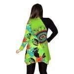 Tunika Fekete Zöld Levelek