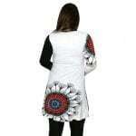 Tunika Fehér Fekete Mandala