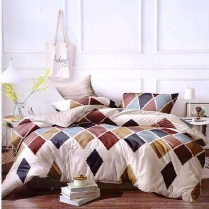 Ágynemű Színes Rombuszokkal Krém