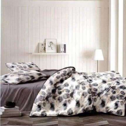 Ágyneműhuzat Sötét Szürke Foltokkal