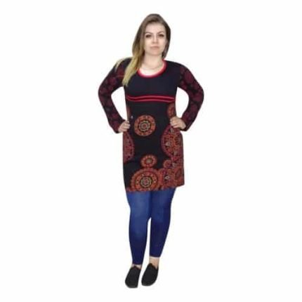 Tunika Nőknek Fekete Piros