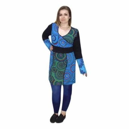 Tunika Kék Narancs Mandala