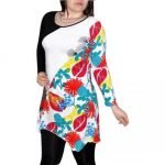 Tunika Fekete Fehér Levelek