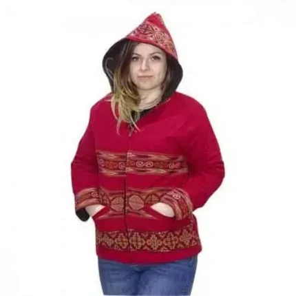 Kabát Csíkozott Gyapjú Indiából