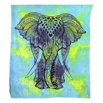 Falvédő Elefánt Kék Zöld