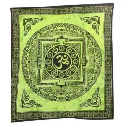 Falvédő Om Élénk Zöld