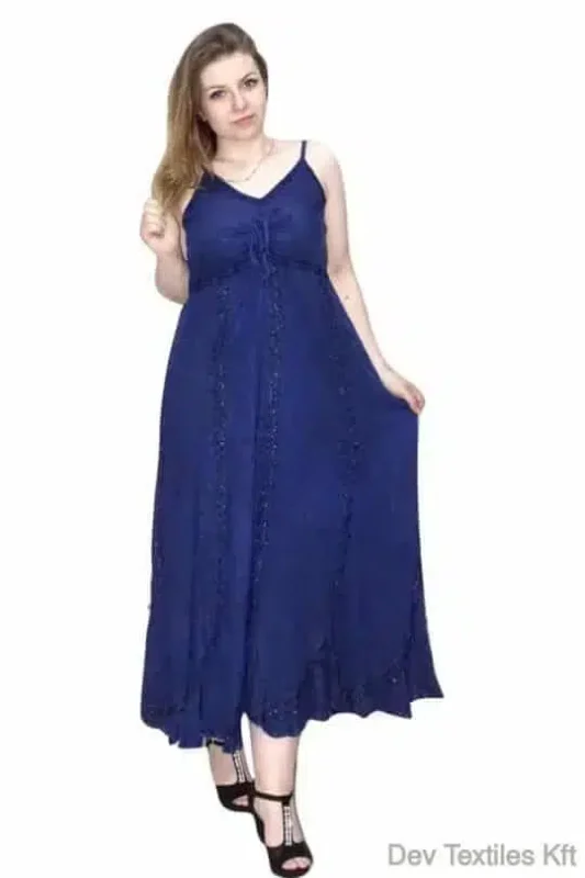 Maxi Ruha Spagetti Pántos blue