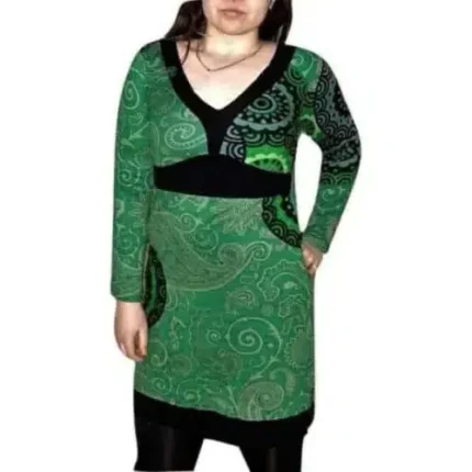 Tunika Mandala Fekete Zöld