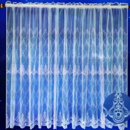 Függöny Zsakard Fehér Csipke