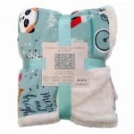 Takaró Türkiz Karácsonyos Minta