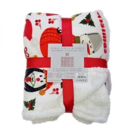 Takaró Fehér Karácsonyi Minta