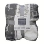 Takaró Fehér Szürke Karácsonyi