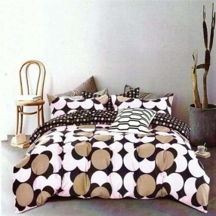 ágynemű barna krém gömb 7 részes