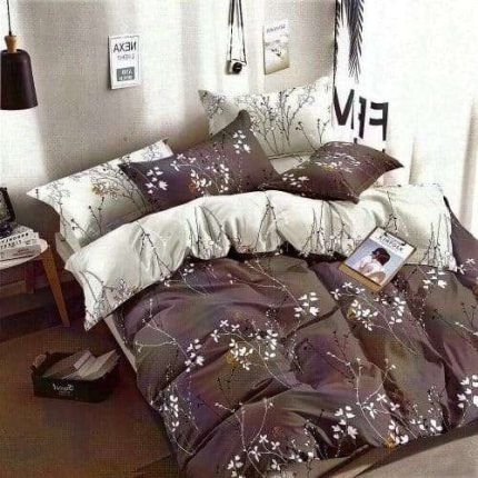 Ágynemű Szürke Apró Virágokkal