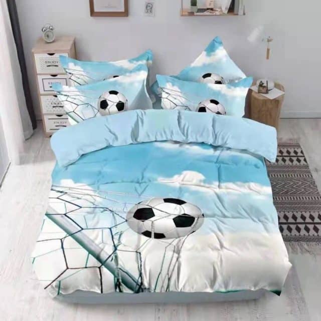 ágynemű focilabda kék ég