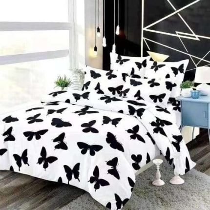 Fehér Ágynemű Fekete Pillangókkal