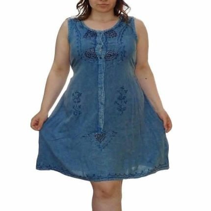 Kék Rövid Ruha Gombokkal