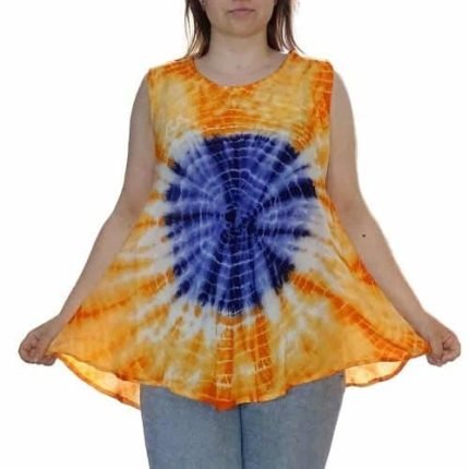 Nyári Tunika Kék Narancs Szín