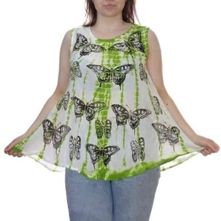 Nyári Tunika Pillangós Zöld