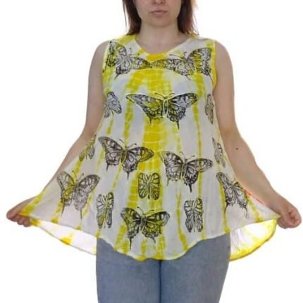 Nyári Tunika Pillangós Sárga
