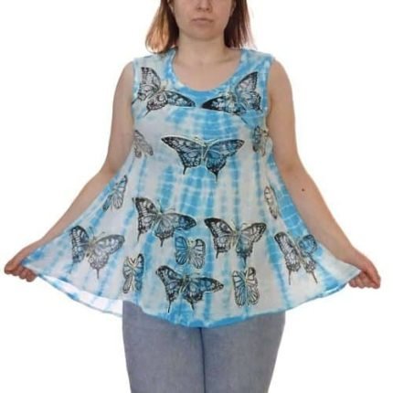 Nyári Tunika Pillangós Világoskék
