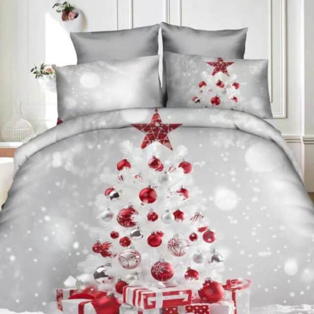 Karácsonyi ágynemű fehér karácsony