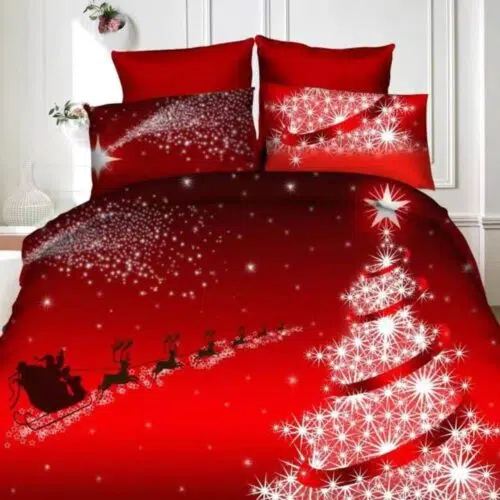 Rénszarvasos karácsonyi ágynemű