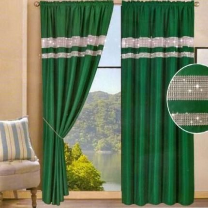 Sötétítő Függöny Flitter Csíkkal