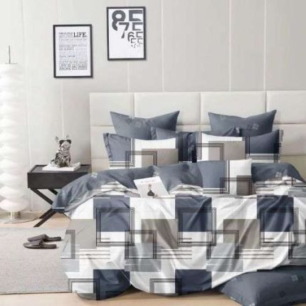Pamut Ágynemű Kék Szürke SzÍn
