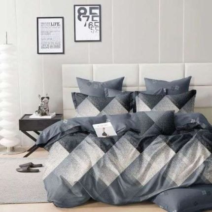 Szürke Mintás Csíkozott Ágynemű