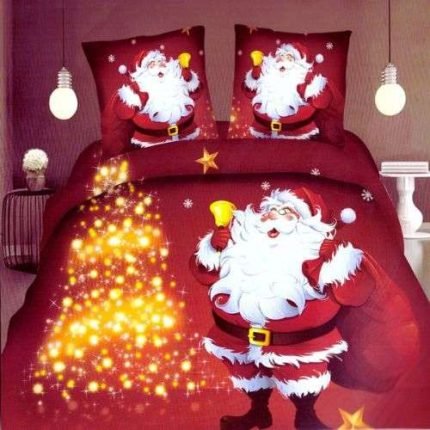 Arany Karácsonyfa Mikulással Ágynemű