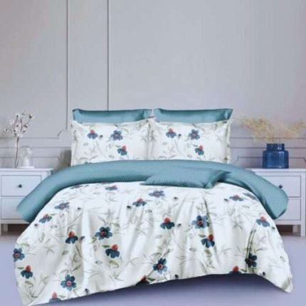 Apró Zöld Virágos pamut Ágynemű