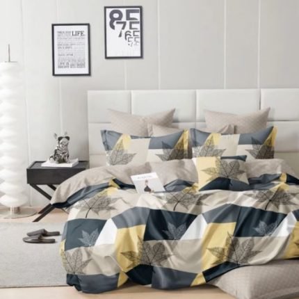 Sárga Szürke Absztrakt Ágynemű