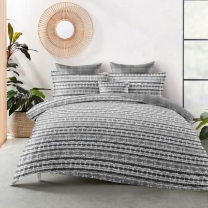 Szürke Csíkos Flanel Ágyneműhuzat