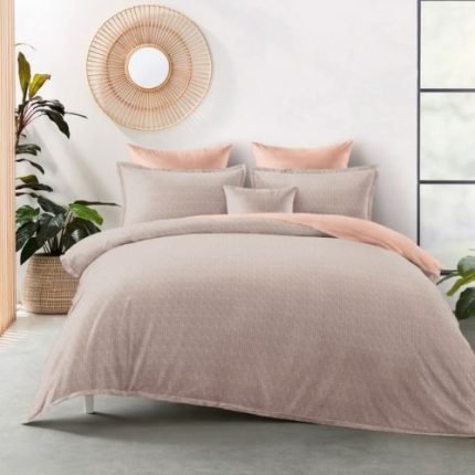 Bézs Barack Flanel Ágyneműhuzat