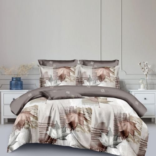 Bronz Bézs Levelek Ágyneműhuzat