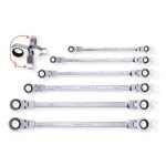 Racsnis Csillag-Csillag Kulcs Készlet 6db-os 8-19mm Extra Hosszú Műanyag Kofferes - Image 2