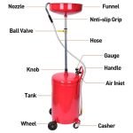 Pneumatikus Olajleeresztő Kék Színű 80 Literes Kerekes - Image 4