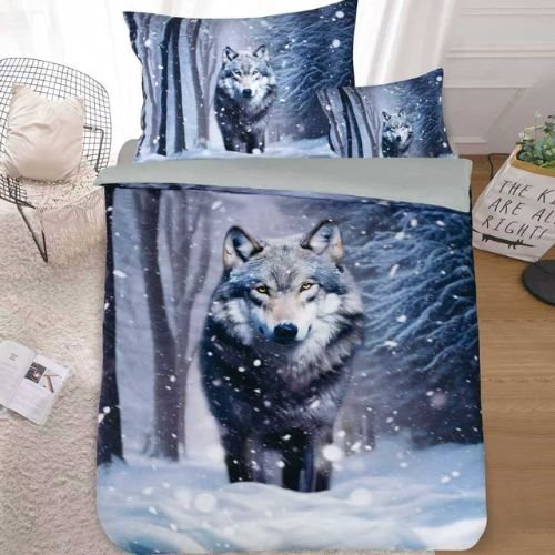 Farkas hóesésben 3D ágyneműhuzat