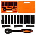 PNEUMATIKUS SZERSZÁMKÉSZLET VILLÁSKÉSZLET 14 darabos 1/2" hüvelykes