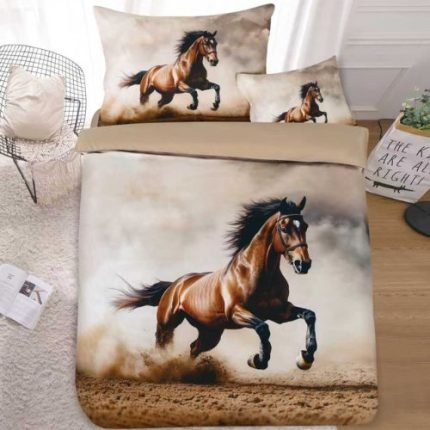 Száguldó ló barna 3D ágyneműhuzat