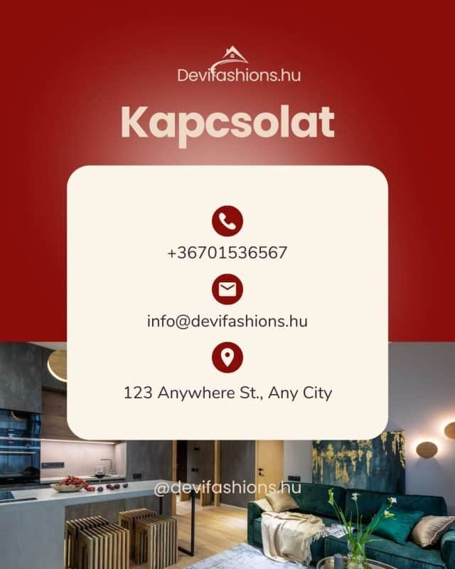 Red and Cream Modern Real Estate Contact Us Instagram Post